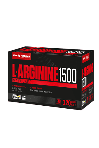 Body Attack L-Arginine 1500, 120 Maxi Caps