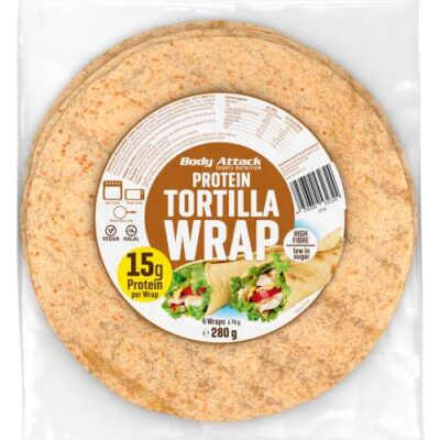 Body Attack Protein Tortilla Wraps, 280g