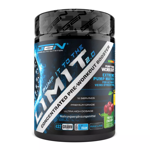 GEN Pump it to the Limit 2.0 Pre Workout & Trainings Booster, 432g