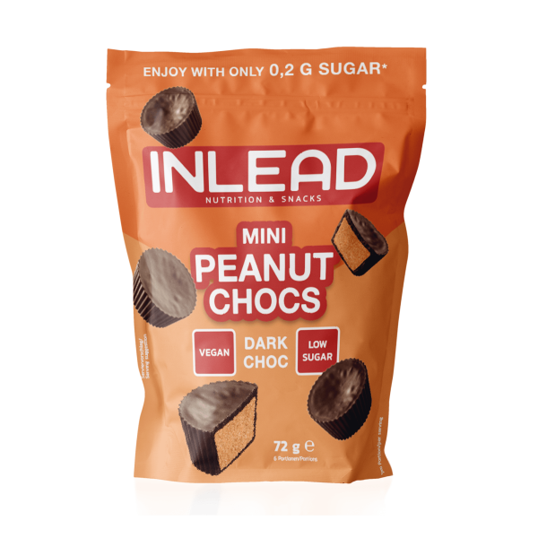 Inlead Mini Peanut Chocs Dark Choc, 72g