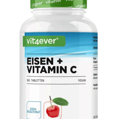 Vit4ever Eisen + Vitamin C, 365 Tabletten