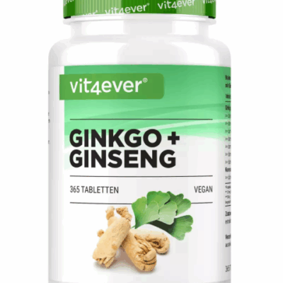 Vit4ever Ginkgo Ginseng, 365 Tabletten