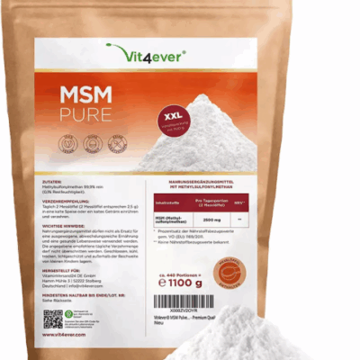 Vit4ever MSM Pulver, 1100g