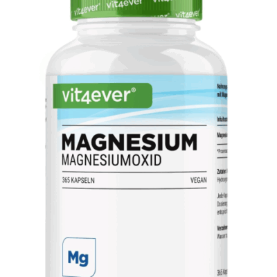 Vit4ever Magnesiumoxid, 365 Kapseln