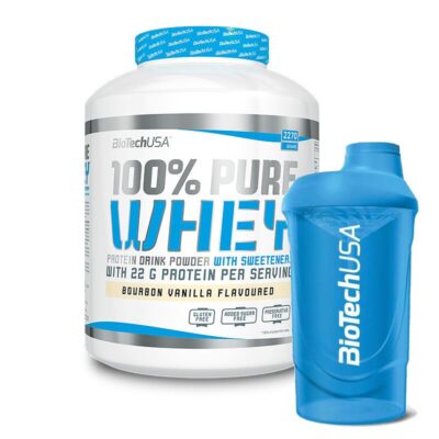 Biotech USA 100% Pure Whey 2270g Kokosnuss-Schokolade + Shaker