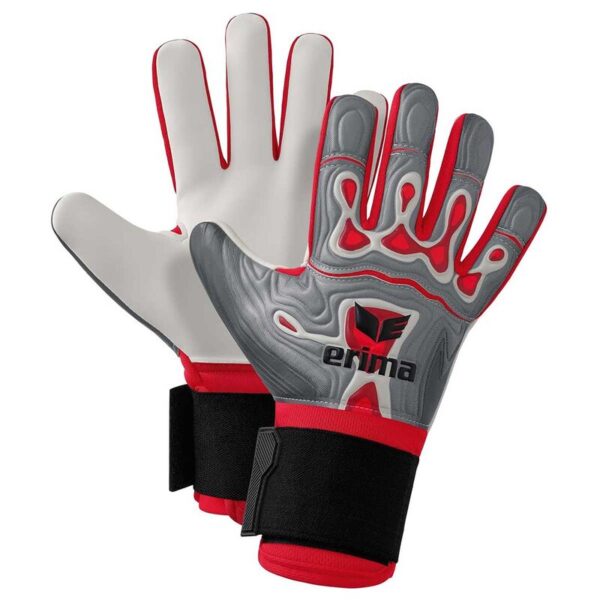 Erima FleX-Ray Robusto Torwarthandschuhe grey / red Gr. 8