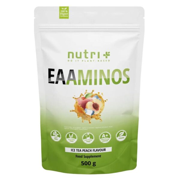 Nutri+ EAAminos Pulver 500g Eistee-Pfirsich