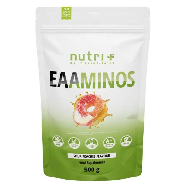 Nutri+ EAAminos Pulver 500g Saurer Pfirisch