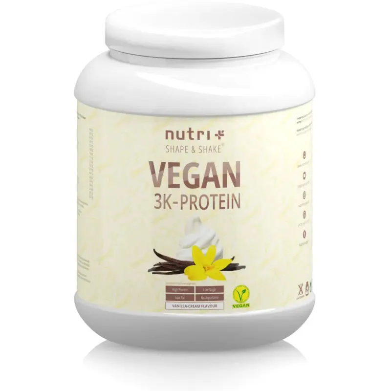 Nutri + Vegan 3K Proteinpulver 1 kg Beutel