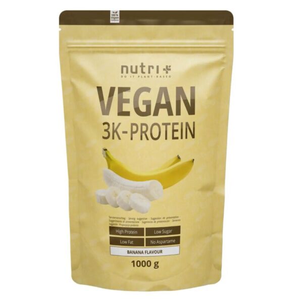 Nutri+ Vegan 3K Protein 1000g Banane