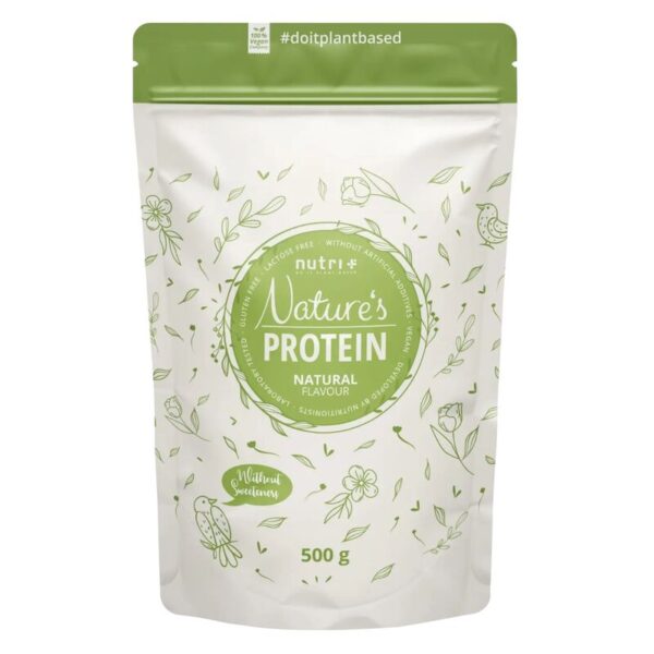 Nutri+ Vegan Natures Protein 500g Natural