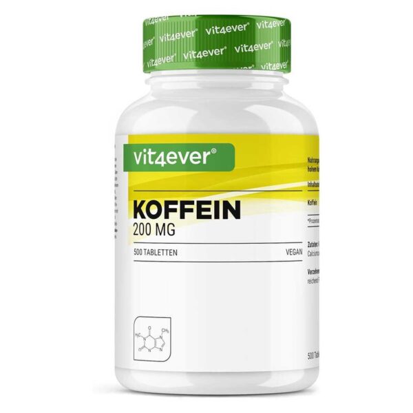 Vit4ever Koffein XXL 200mg - 500 Tabletten