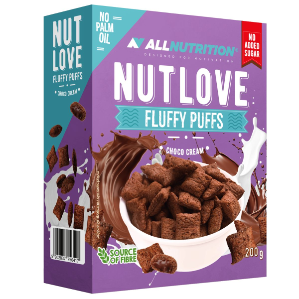 All Nutrition Nutlove Fluffy Puffs Choco Cream, 200g