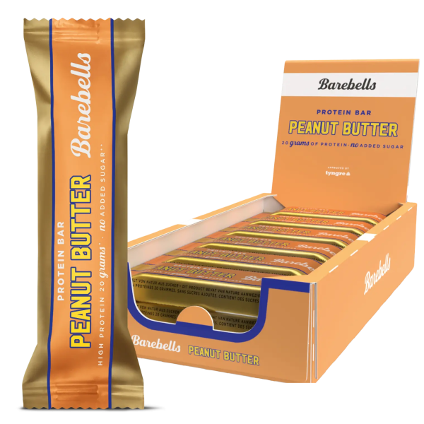 Barebells Protein Bar Peanut Butter, 12 x 55g
