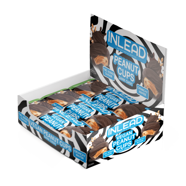 Inlead Peanut Cups Vegan Dark Choc, 15x 50g