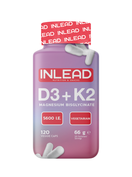 Inlead Vitamin D3 + K2 + Magnesium, 120 Kapseln