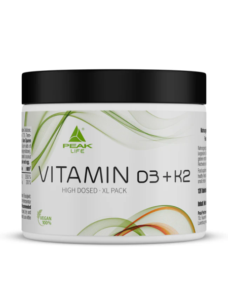 Peak Vitamin D3 + K2, 120 Tabletten