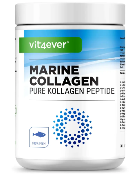 Vit4ever Marine Kollagen - Fischkollagen, 500 g