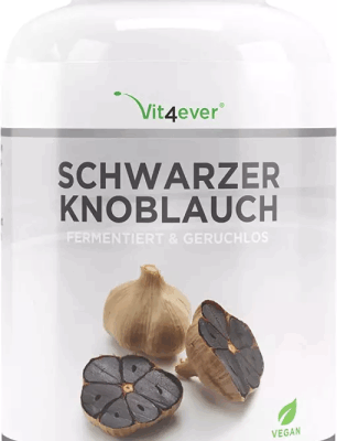Vit4ever Schwarzer Knoblauch Extrakt, 180 Kapseln