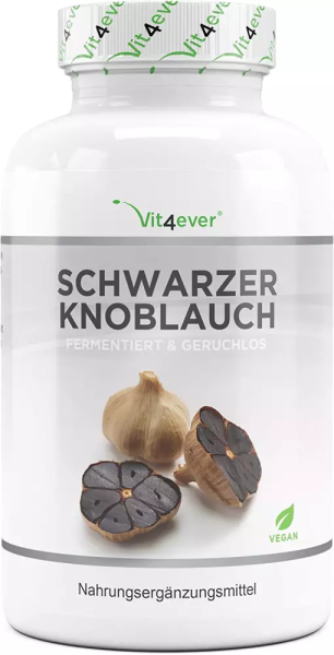 Vit4ever Schwarzer Knoblauch Extrakt, 180 Kapseln