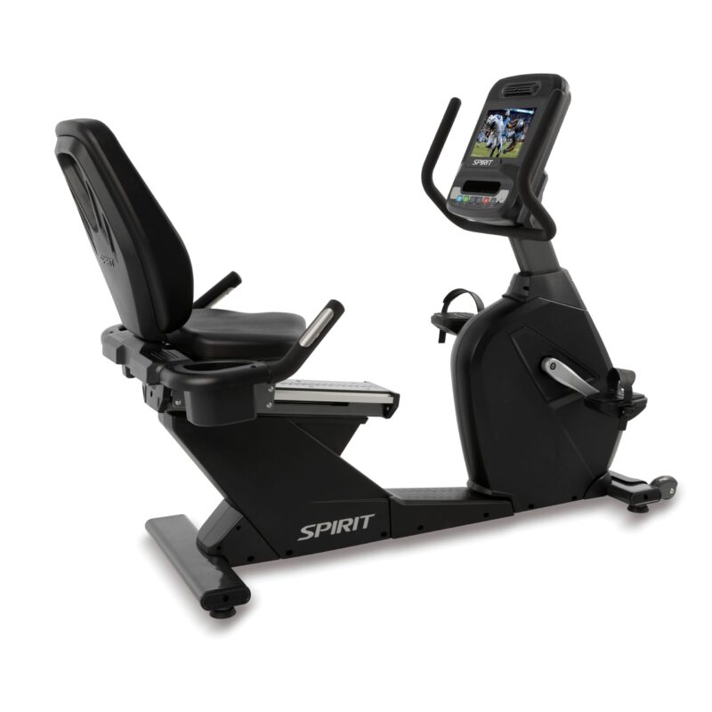 Spirit Fitness CR900 Schwarz TFT Studio-Liegeergometer
