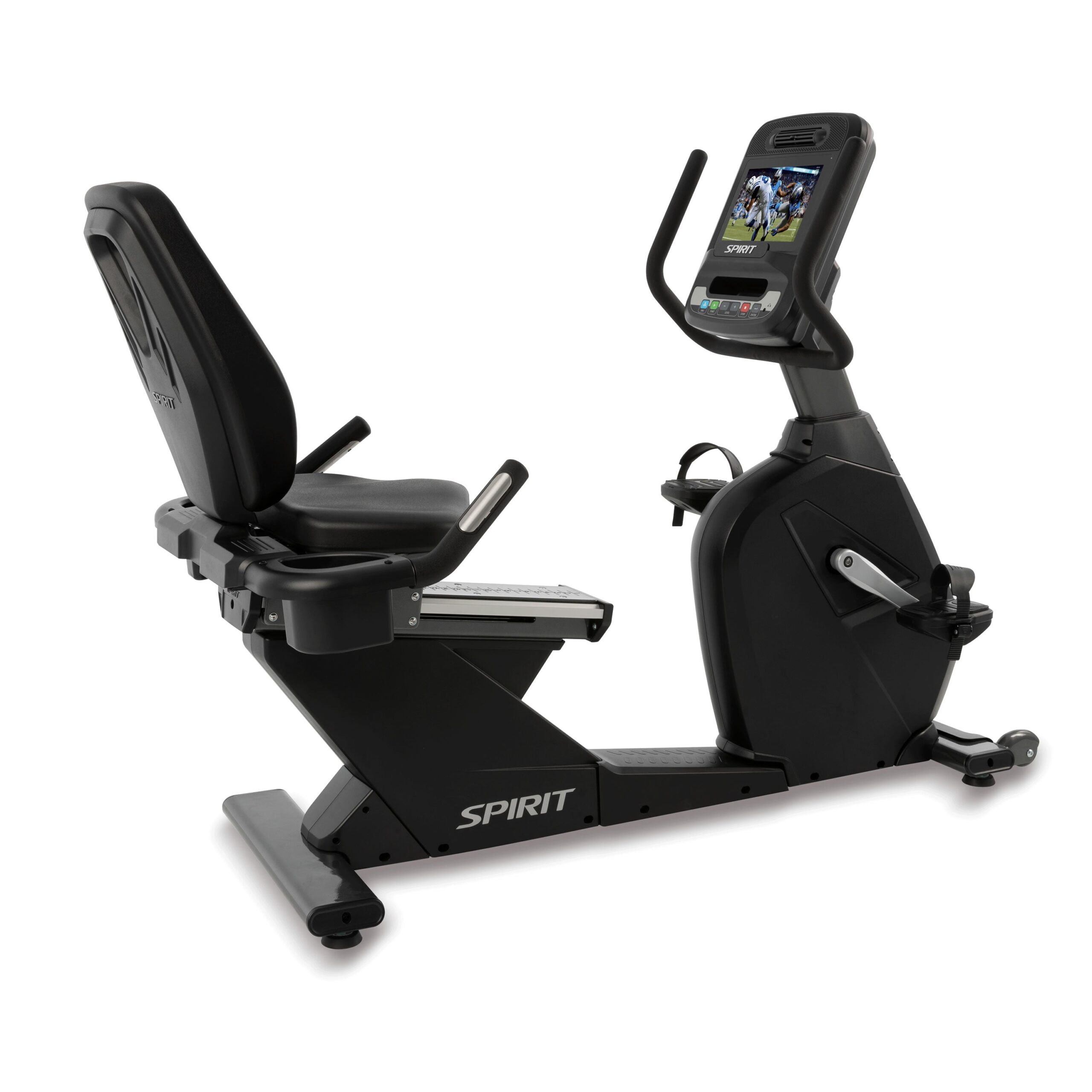 Spirit Fitness CR900 Schwarz TFT Studio-Liegeergometer
