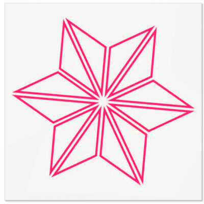 SUPACAZ - Star Decal Aufkleber Sticker - Fahrrad - bunt