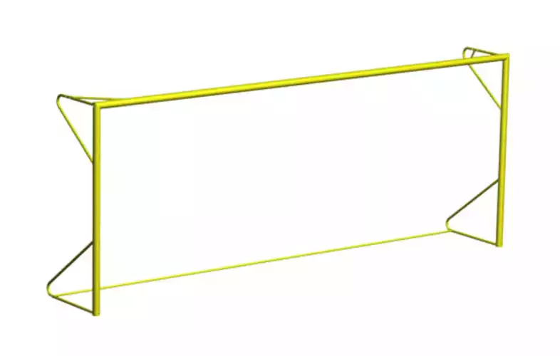 Lynxsport GmbH Beach Soccer Tor 5,5m x 2,2m transportabel