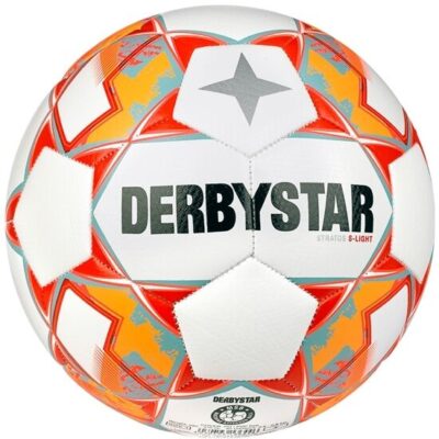 10er Ballpaket Derbystar FB Stratos TT v23 Trainingsball s- light 5 weiß/blau/orange