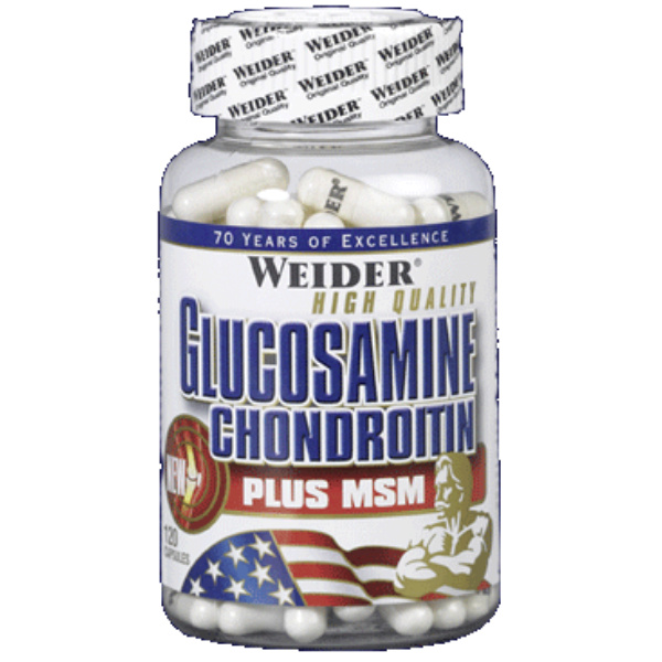 Weider Glucosamine Chondroitin PLUS MSM, 120 Kaps.