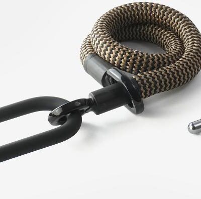 Texlock Bügelschloss mit Textilseil eyelet 80 U/X-lock S wild hemp
