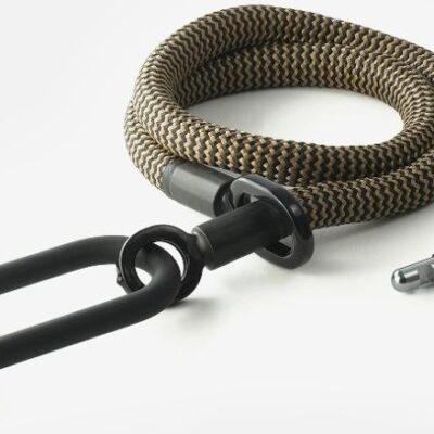 Texlock Bügelschloss mit Textilseil eyelet 120 U/X-lock M wild hemp