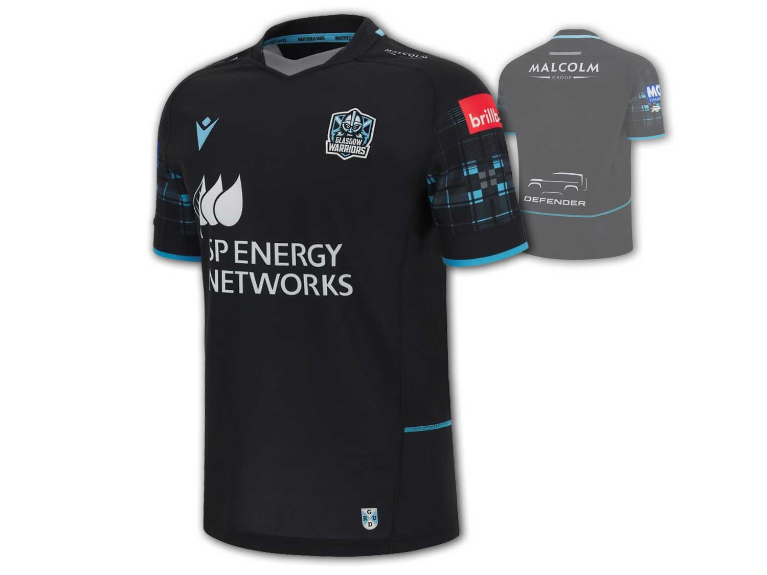 Macron Glasgow Warriors Rugby Home Jersey 23 24