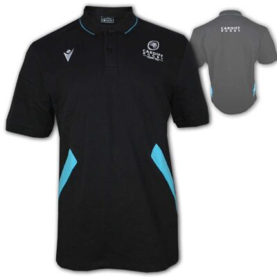 Macron Cardiff Blues Rugby Poloshirt 23 24