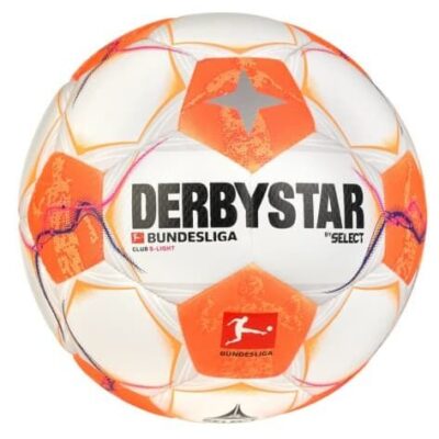 10er Paket Derbystar Bundesliga Club S-Light v24 Trainingsball weiß/orange 5