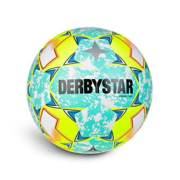 10er Ballpaket Derbystar Stratos light v24 Trainingsball blau/gelb/weiß 5