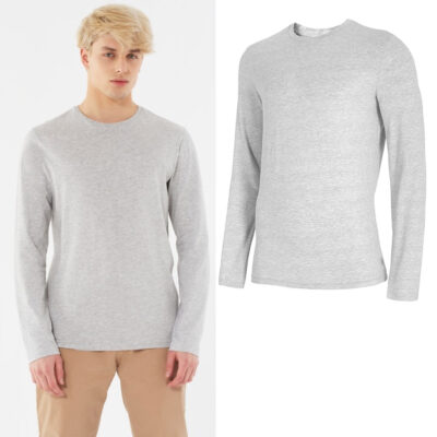 Outhorn - Herren Langarmshirt Longshirt - grau