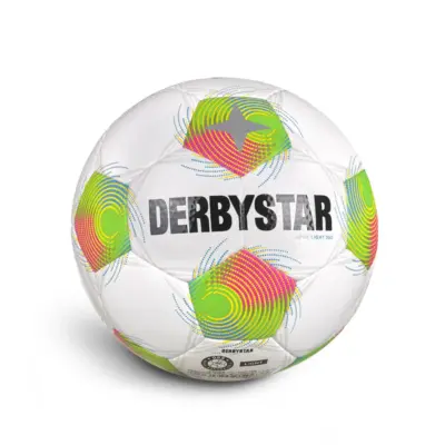 10er Ballpaket Derbystar FB-APUS LIGHT 350 v26 Jugend Trainingsball weiß/grün/pink 4
