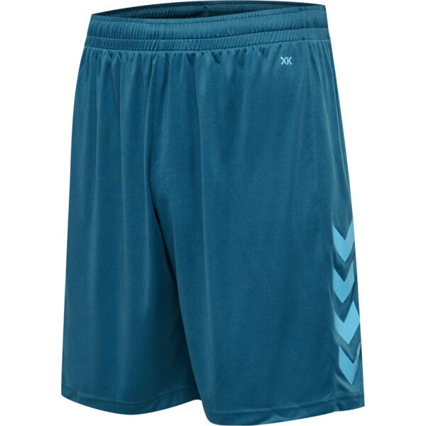 hmlCORE XK POLY SHORTS - TRUE BLUE/BLAZING YELLOW - M