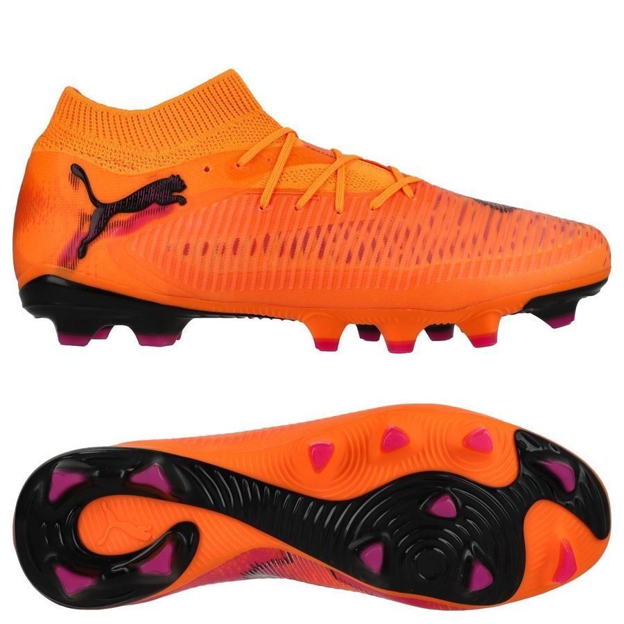Puma Future 8 Pro FG/AG Fussballschuhe heat fire-puma black-ravish 39