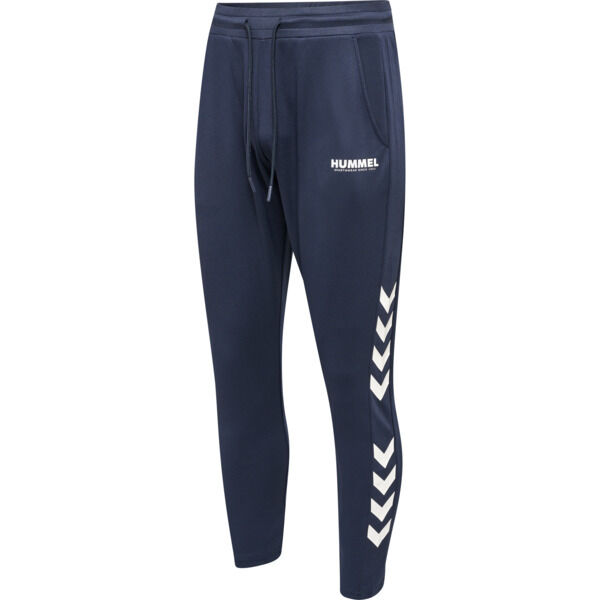 Hummel hmlLEGACY POLY TAPERED PANTS - BLUE NIGHTS/WHITE - S