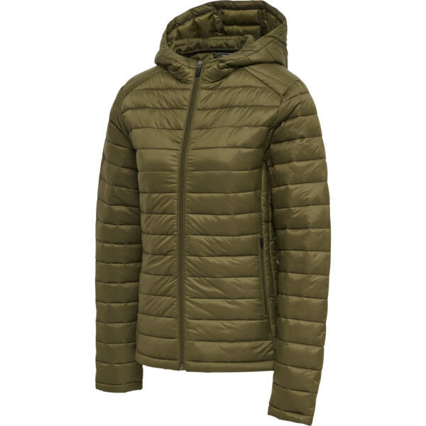 Hummel hmlRED QUILTED HOOD JACKET WOMAN - DARK OLIVE - XL