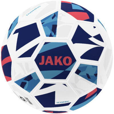 JAKO Trainingsball Iconic weiß/navy/coral 5