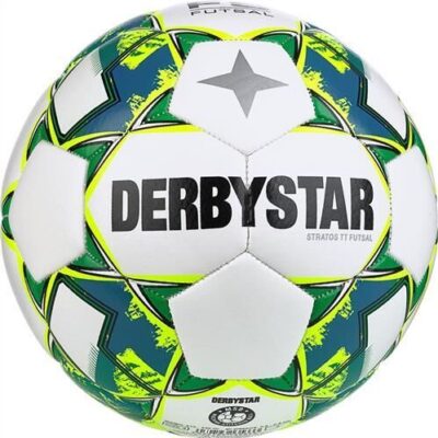 10er Ballpaket Derbystar FB-FUTSAL STRATOS TT Trainingsball - weiss/gelb/blau - 4