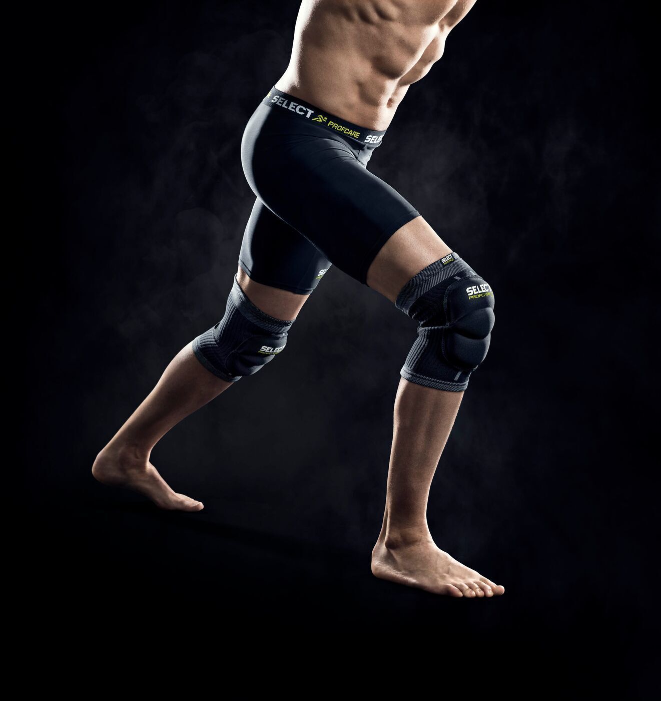 Select Elastische Kniebandage mit Polster schwarz XL