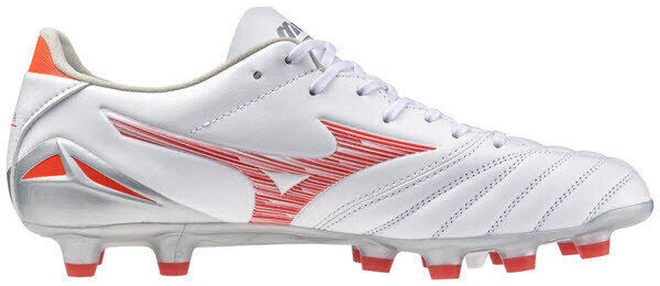 Mizuno Corporation Morelia Neo IV Pro ( U ) Fussballschuhe white/radiant Red 45