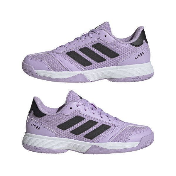 adidas Ligra 8 Kinder Indoorschuhe lila/schwarz/weiß 4½ (37 1/3 EU)