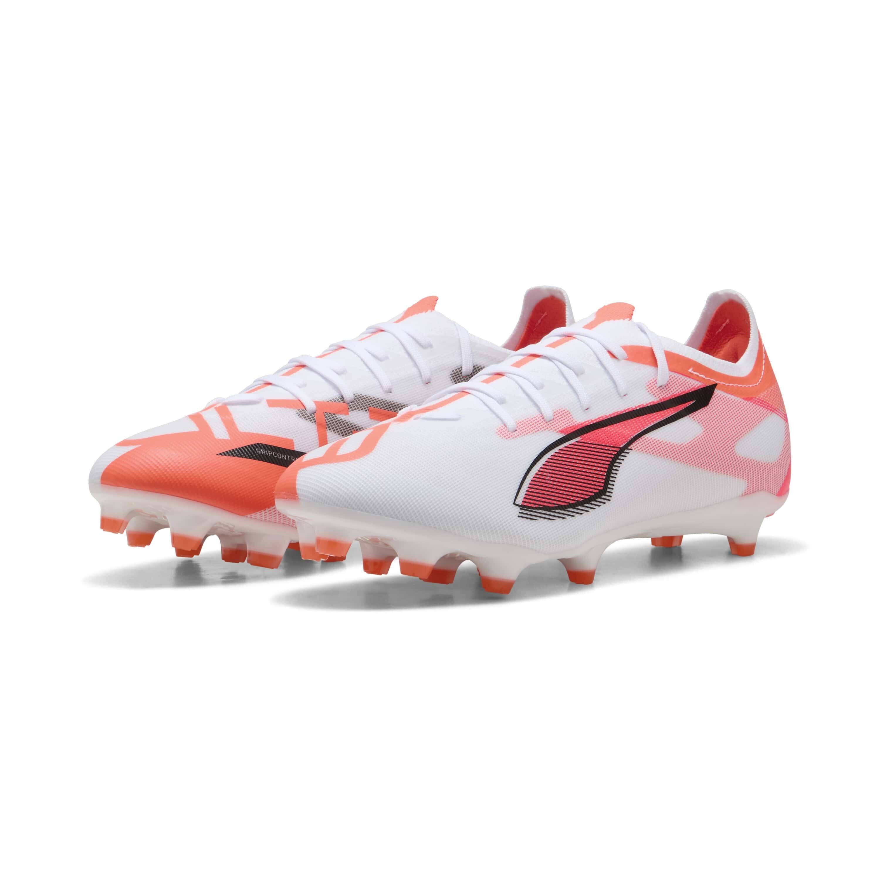 Puma Ultra 5 Match FG/AG Fussballschuhe puma white-puma black-glowing red 46