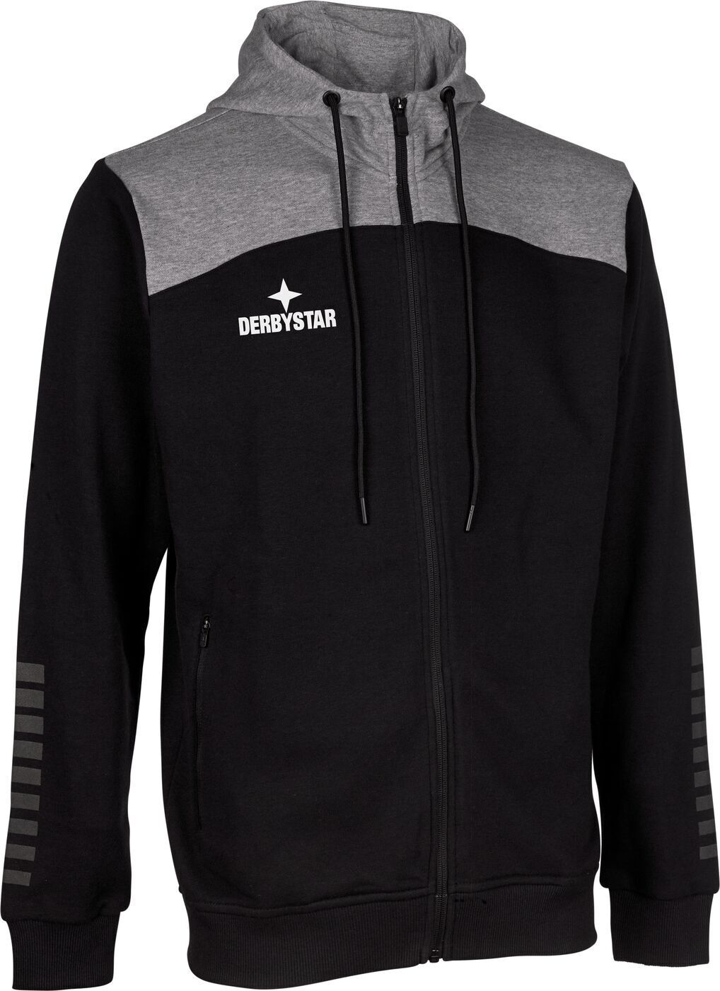 Derbystar Kapuzen-Sweatjacke Ultimo v23 schwarz grau 140