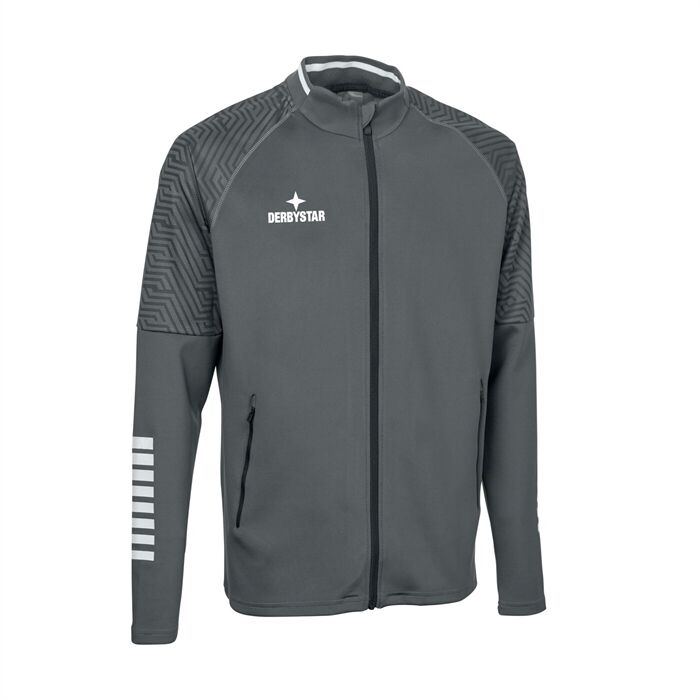 Derbystar Primo Trainingsjacke v24, grau weiss, L